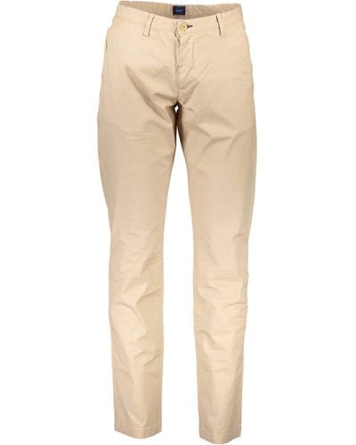 GANT Beige Summer Chino Trousers In Size 34w 34l Beige - Natural