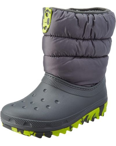 Crocs™ Classic Neo Puff Boot K Holzschuh - Grau