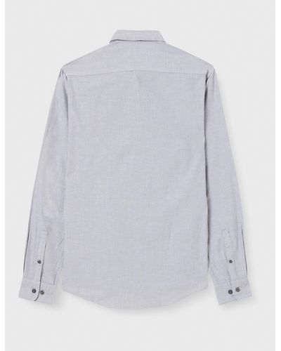 FIND Amazon-Marke: Langärmeliges Oxford-Hemd - Grau
