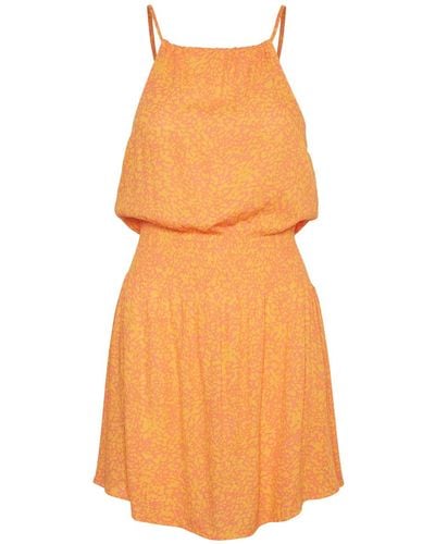 Vero Moda Vmmenny Mini Halter Neck Dress Wvn Ga - Orange