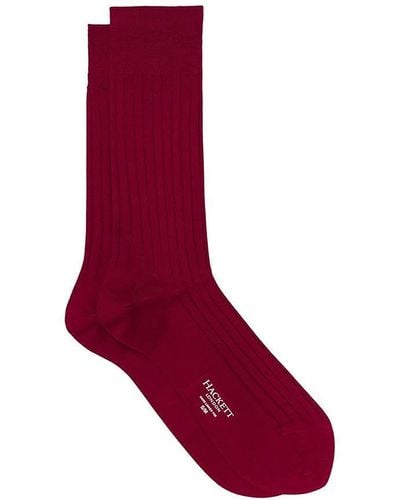 Hackett Solid Socks - Red