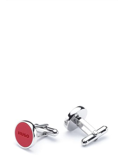 HUGO E-color1 Cuff Links - Red