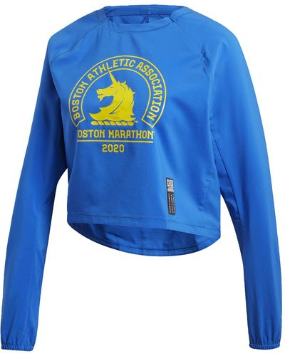 adidas Boston Marathon® 2020 Logo Sweatshirt - Blue
