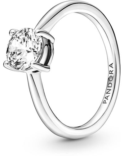 Pandora rings silver sale deals