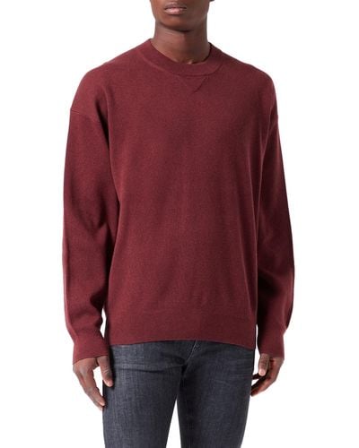 HUGO Sweator Knitted_Sweater - Rot