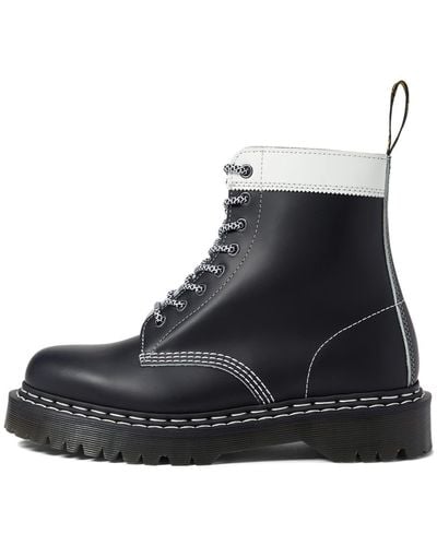 Dr. Martens 1460 Pascal Bex Ds Black/white/white Smooth Slice Smooth Uk 3