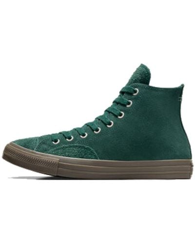 Converse Shoes For All Star Hi Suede Green