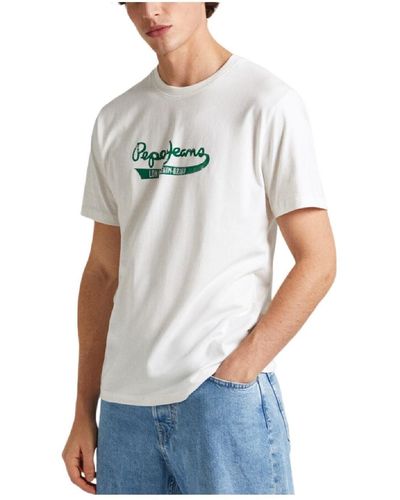 Pepe Jeans Claude T-Shirt - Weiß