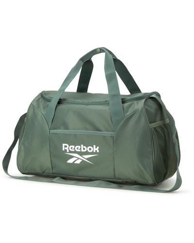 Reebok Aleph Sports Gym Bag - Lightweight Carry On Weekend Overnight Luggage For - Green