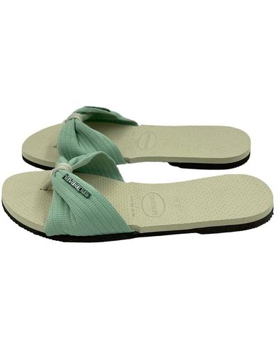 Havaianas St Tropez Basic Flache Sandale für - Grün