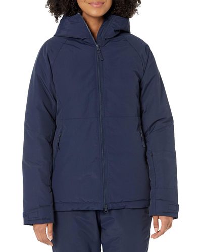 Amazon Essentials Water-resistant Long-sleeve Insulated Snow Jacket With Hood - Blue