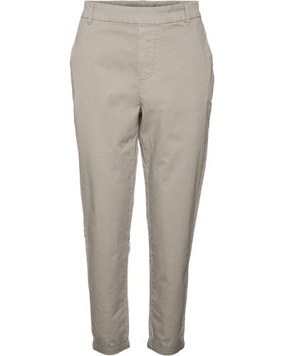 Vero Moda VMMAYA MW Loose Cotton Pant Hose - Grau