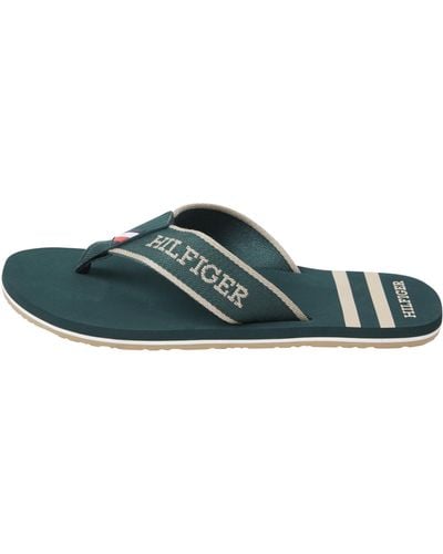 Tommy Hilfiger Sporty Hilfiger Beach Sandal Flip Flop - Green