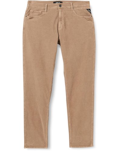 Replay Jeans Sandot Tapered-Fit mit Stretch - Natur