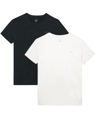 GANT C-Neck 2-Pack T-Shirt MIT Rundhalsausschnitt 2ER Pack - Schwarz