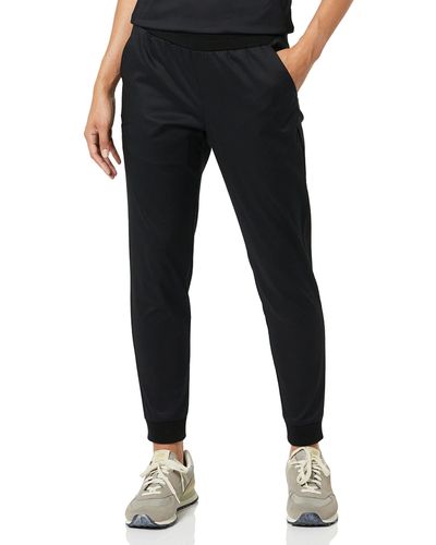 Amazon Essentials Pantalón sanitario jogger con corte ajustado - Negro