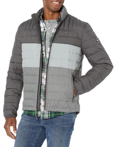 Tommy Hilfiger Ultra Loft Lightweight Packable Puffer Jacket - Gray