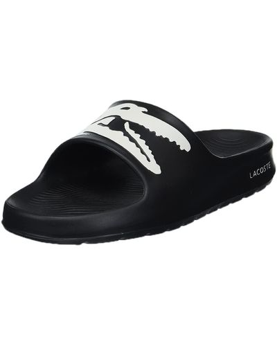 Lacoste S Croco Slide Slide Sandal - Black