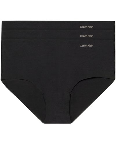 Calvin Klein 3 Pack Hipster - Black