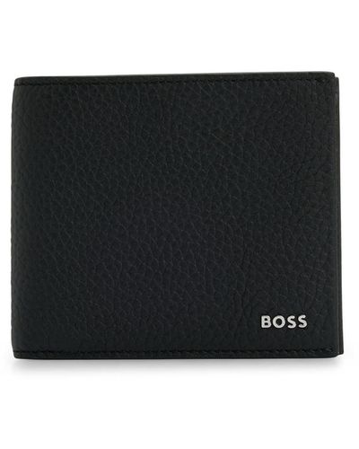 BOSS Boss Crosstown 8 Cc Portemonnee Voor - Zwart