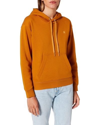 G-Star RAW Premium Core Hooded Sw Wmn LS Sudadera - Naranja