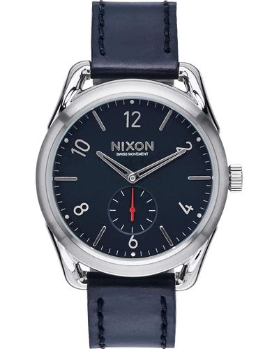 Nixon Digital Quarz Uhr mit Leder Armband A459-008-00 - Blau
