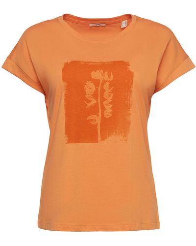 Esprit 053ee1k333 Camiseta - Naranja