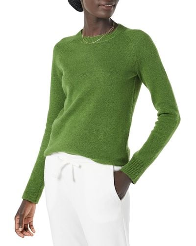Amazon Essentials Classic-fit Long-sleeve Crewneck Sweater - Green