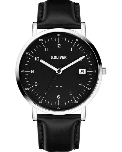 S.oliver Armbanduhr SO-4290-LQ - Schwarz