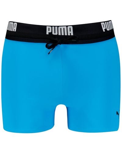 PUMA Swim Logo Swim Trunk 1p - Blauw