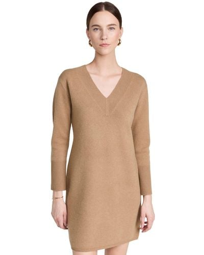 Vince S V Sweater Dress - Natural