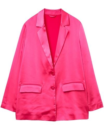 Benetton Jacket M/l 20v4dw00u - Pink