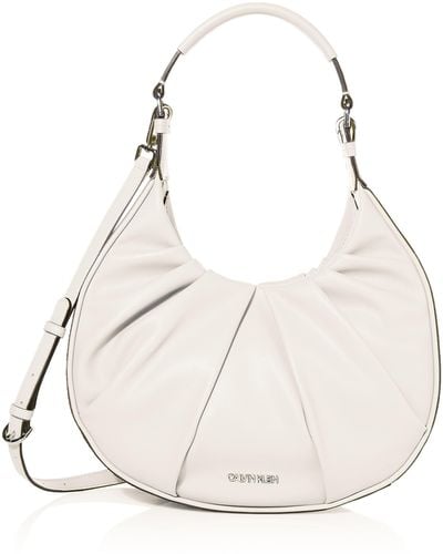 Calvin Klein Myla Novelty Hobo Shoulder Bag - Natural