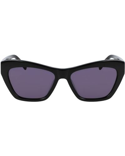 DKNY Dk535s Cat Eye Sunglasses - Black
