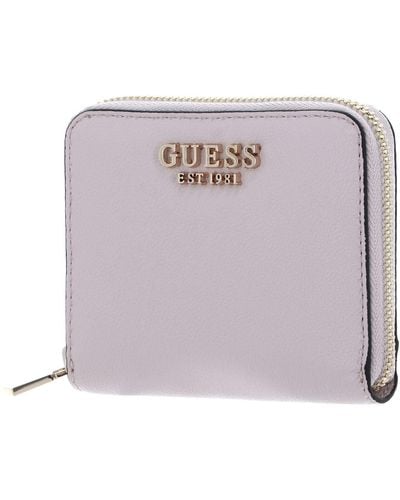 Guess Emilee Small Zip Around Light Rose - Gris