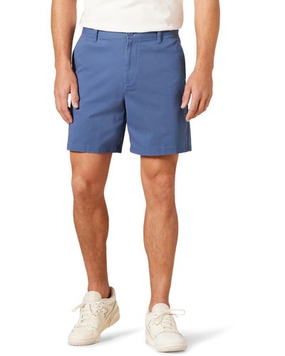 Amazon Essentials Classic-fit 7" Comfort Stretch Chino Shorts - Blue