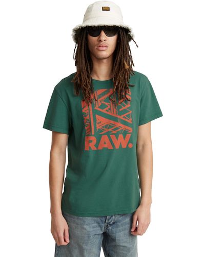 G-Star RAW Raw Construction R T T-shirt - Green