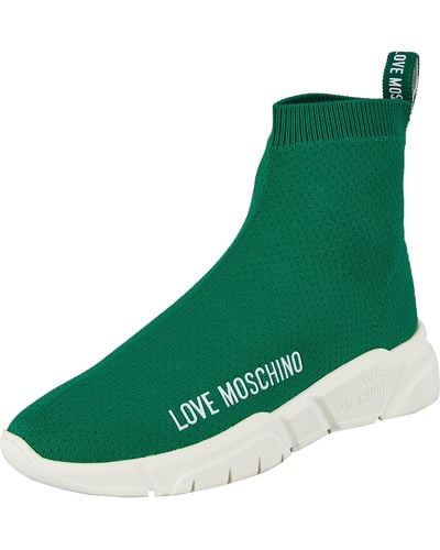 Love Moschino Sneakerd.running35 Sock Shoe - Green