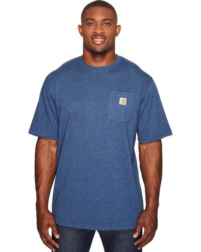 Carhartt T-Shirt K87 Pocket mit Brusttasche - Blau