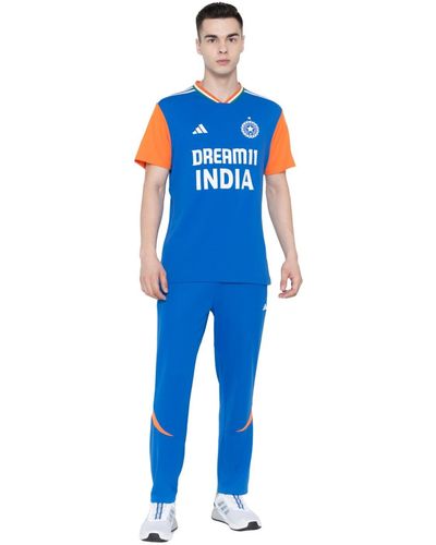adidas Official India T20 World Cup 2024 Fan Jersey - Blue