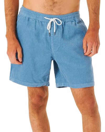 Rip Curl Surf Revival Cord Volley Shorts Xl - Blue