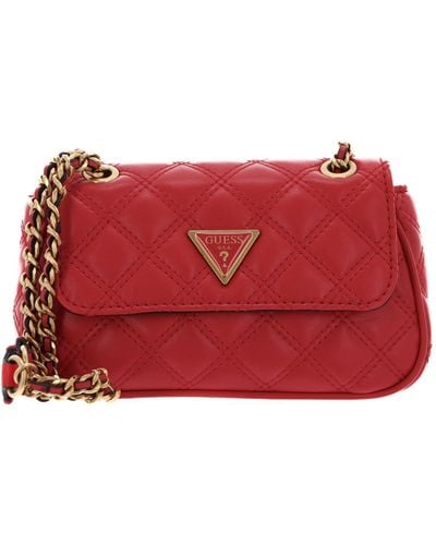 Guess Giully Mini Convertible Crossbody Flap Red - Rosso