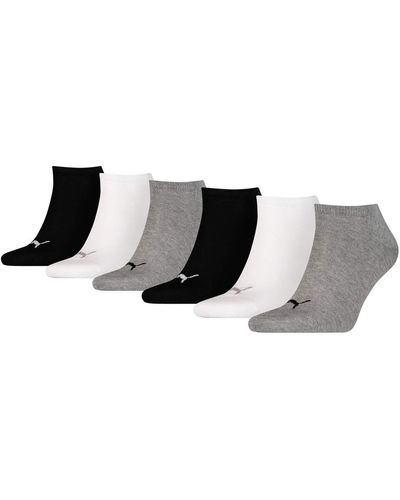 PUMA Unisex Sneaker Socken Kurzsocken Sportsocken 261080001 6 Paar - Schwarz