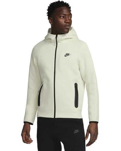 Nike Sportswear Tech Fleece Windrunner Full-zip Hoodie Size-large - Natural