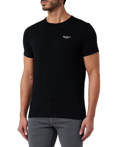 Pepe Jeans T-shirt Originele Basic 3 N - Zwart