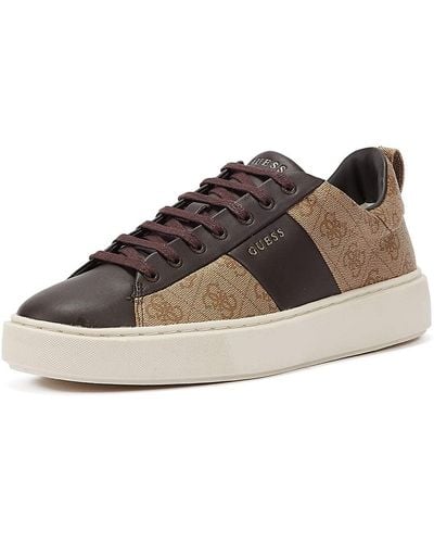 Guess New Vice Gymnastics Shoe - Brown