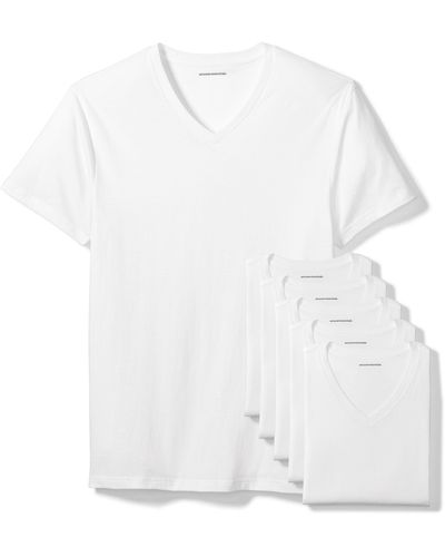 Amazon Essentials 6-pack V-hals Onderhemden Voor ,kleur: Wit,xs