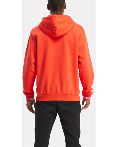 Reebok 's Classics Uniform Hoodie Sweatshirt - Red