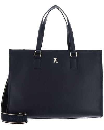 Tommy Hilfiger Th Monotype Tote Aw0aw15978 - Black