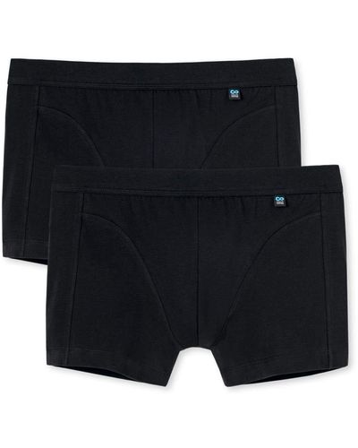 Schiesser Shorts Pants - 145136 - 2er - Blau